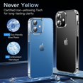 thumbnail image 2 of Funda transparente para iPhone 12 YONGSHENG a prueba de golpes grado militar, 2 of 5