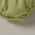 thumbnail image 7 of Zanarzt Infant Girl Summer Outfits Infant Girl Sleeveless Romper Birthday Outfit Cute Girl Summer Clothes Green,0-3 Months, 7 of 7