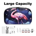thumbnail image 3 of Flamingo Travel Organizer Digital Pouch Charger Case Organizer Charge Cord Organizer Waterproof Oxford Cloth Electronics Organizer Bag 5.9x9.44x3.14 in., 3 of 6