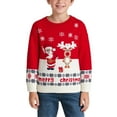 thumbnail image 4 of Kiijoy Christmas Sweater for Girls Cute Cartoon Long Sleeve Knit Pullover Top, Sizes 3-4, 4 of 8