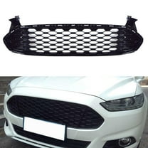 munirater Front Hood Bumper Grill Honeycomb Mustang Style Gloss Black Grille Cover Replacement for 2013-2016 Ford Fusion