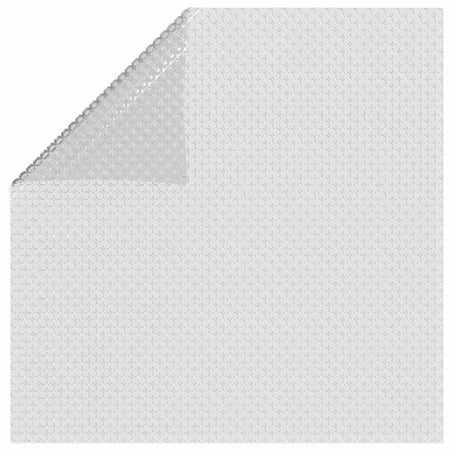 Anself Floating Pool Cover PE Film with Bubbles Rectangular Heat Retaining Blanket Solar Swimming Pool Water Surface Cover Gray 177.2 x 86.6 Inches (L x W)
