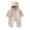 Khaki-Cq9, variant on Mnyotv Baby Jumpsuit Fall Winter Clothes Hooded Long Sleeve Button Down Rompers Infants Girls Outfits Size 1-2Years