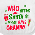 thumbnail image 4 of Inktastic Who Needs Santa when I Have Grammy Boys or Girls Baby Bib, 4 of 4
