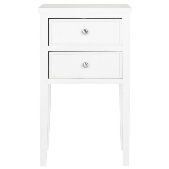 SAFAVIEH Toby Nightstand With Storage Drawers White