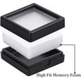 thumbnail image 2 of 24Pack Black Gemstone Display Box Diamond Show Case Container with Clear Top Lids for Gems Coins Jewelry Packing, 2 of 9