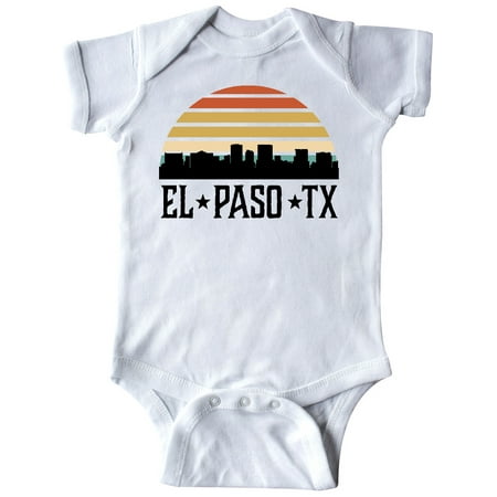 

Inktastic El Paso Texas Skyline Retro Gift Baby Boy or Baby Girl Bodysuit