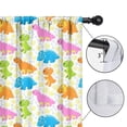 thumbnail image 4 of Blackout Kids Curtains,Colorful Cartoon Dinosaur Pattern Childrens Insulated Curtains Set Of 2,Bedroom Essentials,Toddler Room Decor 42"x63", 4 of 5
