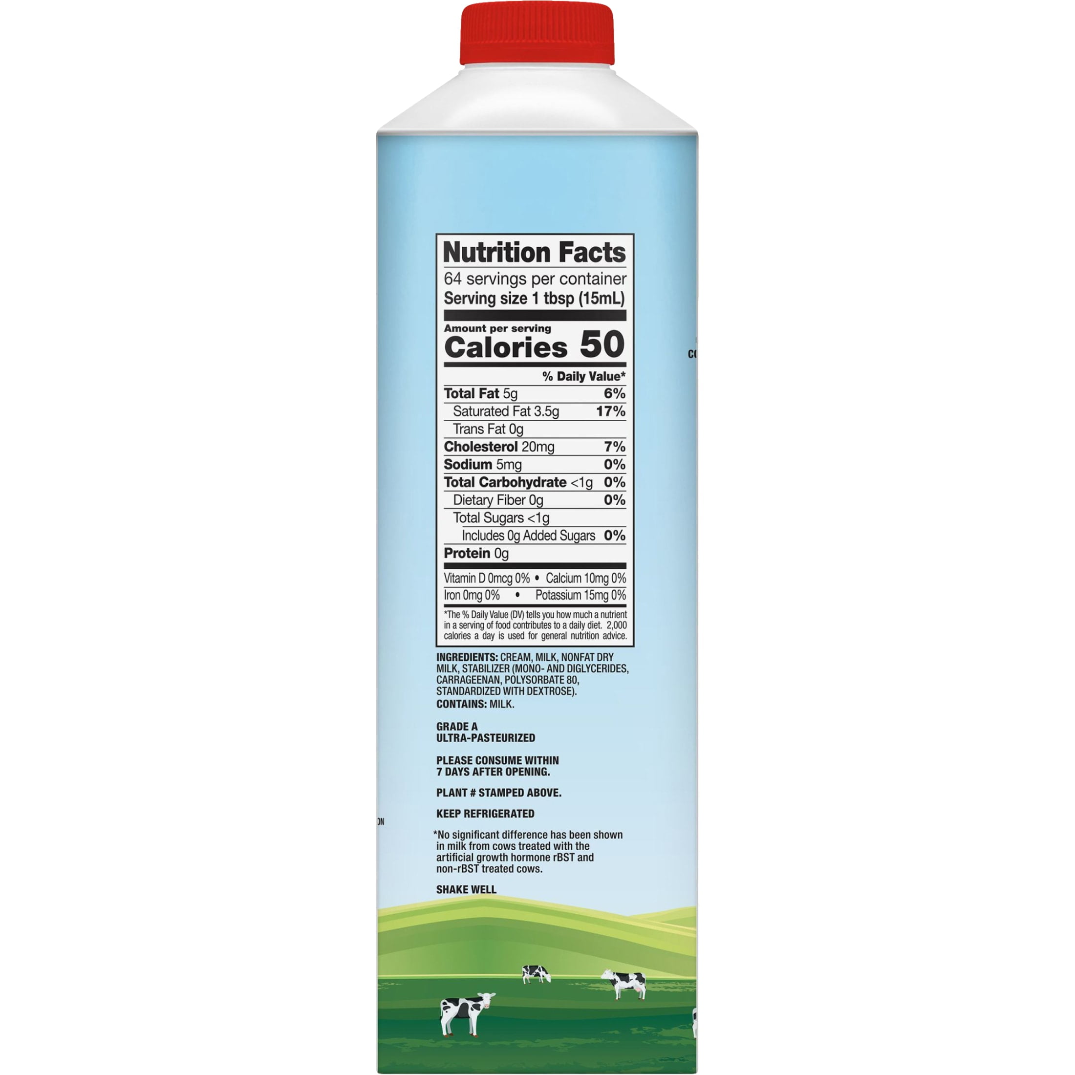 Meadow Gold Heavy Whipping Cream, Quart