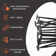 thumbnail image 4 of Nylon Universal Cable Tie Buckle, Nylon Cable Ties for Car, Self-Locking Nylon Zip Ties Holder, CableTies Tool 100 Pcs,100 * Cable Tie Buckle,Black, 4 of 7