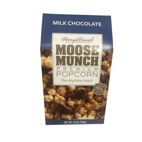 Harry & David Moose Munch Gourmet Popcorn Dark Chocolate & Milk Chocolate Gift Set