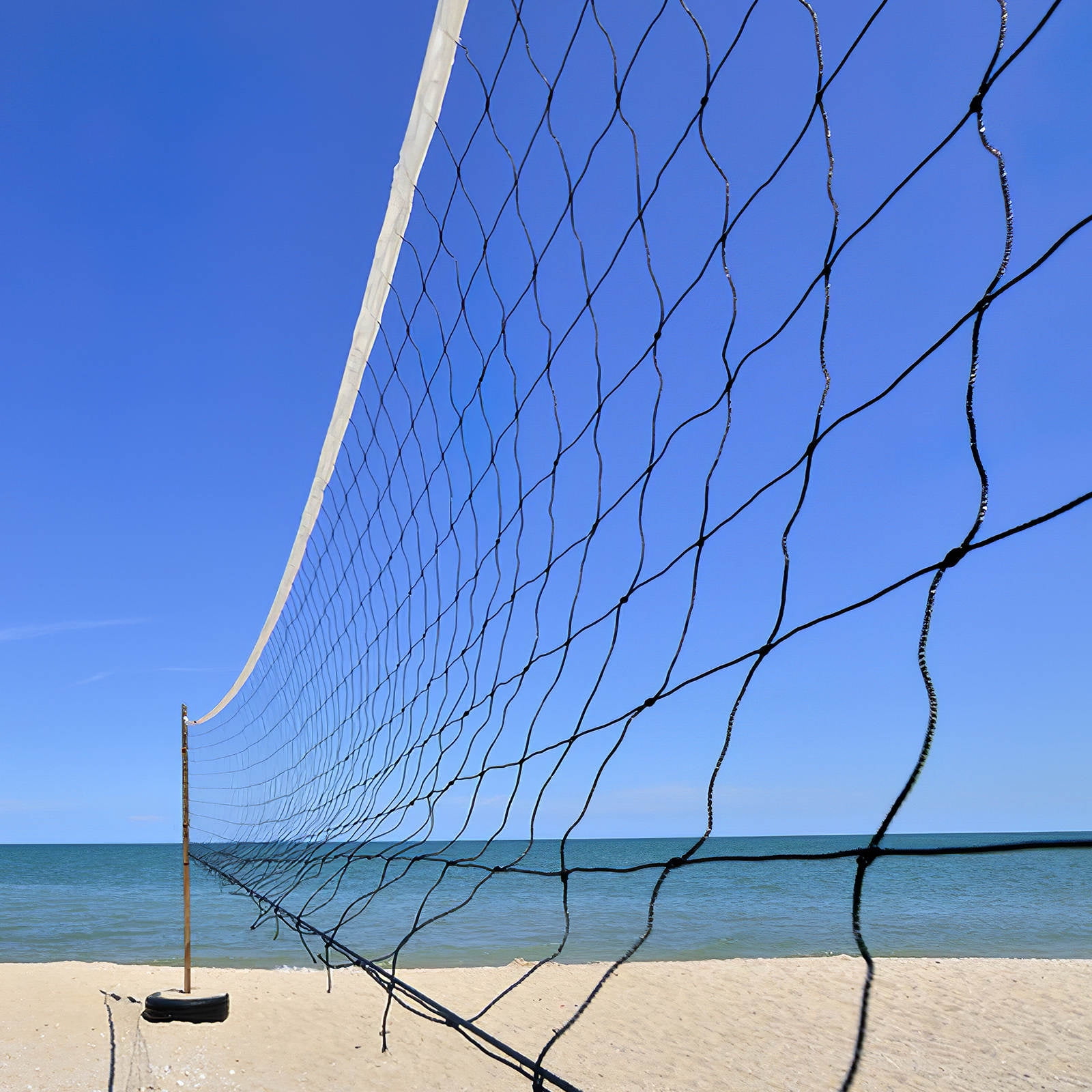 WEUVEB Volleyball Net Set for Outdoor and Indoor Use, Professional Sports Net for Volleyball Games, Training, and Practice