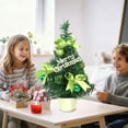 thumbnail image 4 of Wooowa Christmas Mini Tabletop Tree Figurines, Festive Small Decor for Desks & Countertops, 4 of 8
