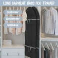 thumbnail image 6 of Abaima 2 Pack 71'' Long Garment Bags for Dress, Big Wide Bags for Dresses Hanging, Foldable Waterproof Dress Bags for Gowns Long, Dustproof Suit Cover Bags for Closet Storage, Travel(Black), 6 of 7