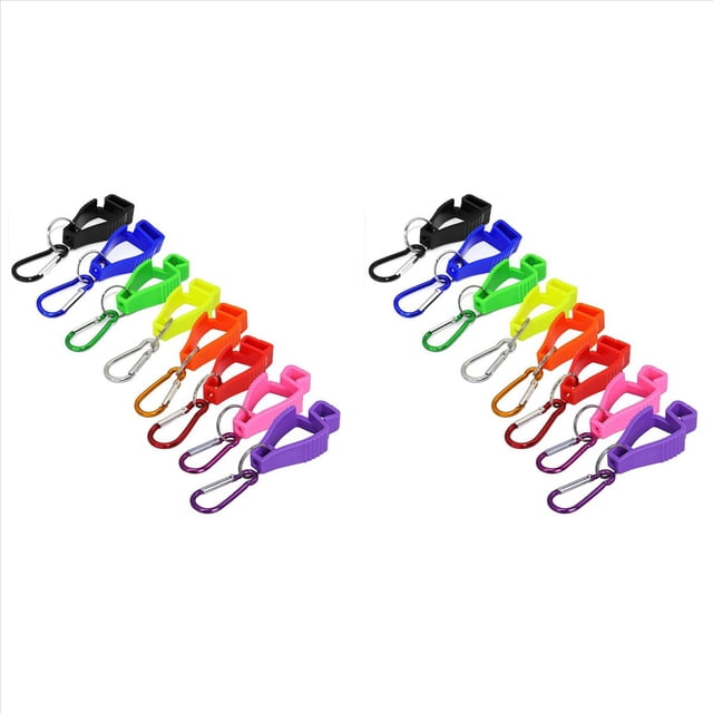 Clips para Guantes de Trabajo, 16 Uds., Clip para CinturóN de Guante con Mosquetones de Metal para Trabajo de Guardia de Trabajadores de la ConstruccióN