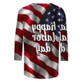 thumbnail image 3 of WRFWUL 4Th of July Shirts Women 3/4 Sleeve Crewneck Cute Shirts Casual Print Three Quarter Length T Shirt, 3 of 5