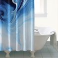 thumbnail image 4 of Blue White Marble Pattern Shower Curtain 72"x72" ,Bathroom Decorative Shower Curtains Set with 12 Hooks,Modern Waterproof Washable Shower Curtain, 4 of 6