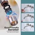 thumbnail image 4 of Wowow 2 Handle Wall Mount Bathroom Faucet and Rough-in Valve Included, 4 of 8