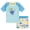 Aqua Stitch Scrump, variant on Winnie the Pooh Baby Boys' Swimwear 2-Piece Rash Guard and Swim Trunks Set Soft Blue Tigger