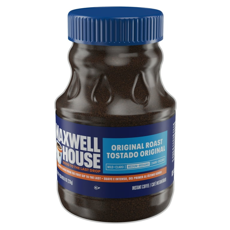 Maxwell House Classic Original Roast Instant Coffee, 8 oz Jar