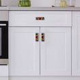thumbnail image 4 of HemaKayy 4 Pack 3.6" Decorative Cabinet Pulls - Durable & Long-lasting | Easy Installation | Elegant & Stylish Decor for Home, Kitchen Furniture Handles | Orange Butterfly Blue Ink Oil Painting, 4 of 5