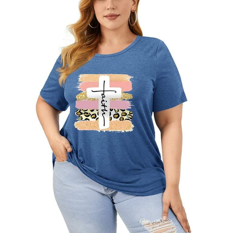 plus size womens christian t shirts