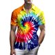 thumbnail image 3 of Camisas hawaianas con estampado 3D de flores y neón para hombre, camisas casuales de playa de gran tamaño con botones, ropa de diseñador de moda, camisas Aloho, 3 of 5