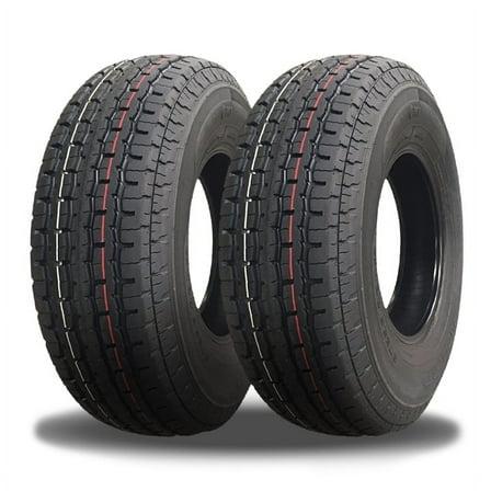 2 Supermax STM-1 ST225/75R15 117/112L 10 PLY Auto/Boat/Travel Trailer ST Tires STR-4005-LH / 225/75/15 / 2257515