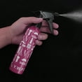 thumbnail image 2 of Unique Bargains 1 Pc Refillable Spray Bottles Tools Pattern Hair Spray Bottles for Hair 300ml Rose Red, 2 of 6