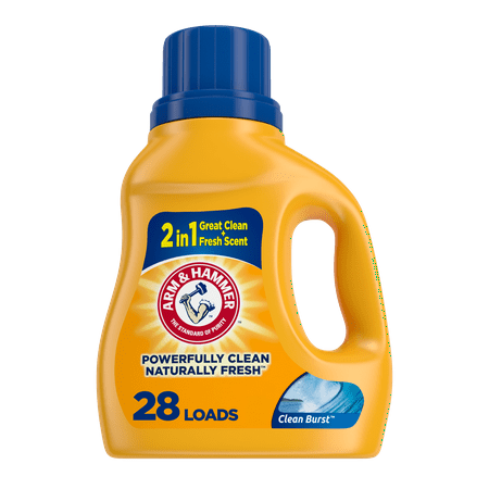 Arm &Amp; Hammer Clean Burst, 28 Loads Liquid Laundry Detergent, 28 Fl Oz