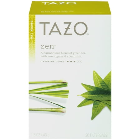 (3 Boxes) Tazo Zen Tea bags Green tea 20ct (Best Green Tea For Skin In India)