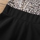 thumbnail image 3 of Vestido Verano Niña Estampado Leopardo con Falda Plisada Negra Algodón, 3 of 7