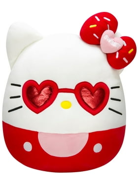 Squishmallows Original Sanrio 14-inch Hello Kitty with Red Heart Glasses Child's Ultra Soft Plush
