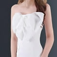thumbnail image 3 of UPPADA Wedding Guest Dresses for Women One Shoulder Ruched Formal Evening Dress Wrap Ruffle Hem Dress Halter Bodycon Maxi Dress High Waist Party Prom Gown Cocktail Dress Clearance Dress, 3 of 6