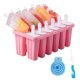 thumbnail image 1 of Moldes Para Paletas Bandeja de moldes de paletas de hielo de bricolaje para el hogar para hacer helados de silicona (rosa de 12 celdas) Tmvgtek Libre de BPA, 1 of 8