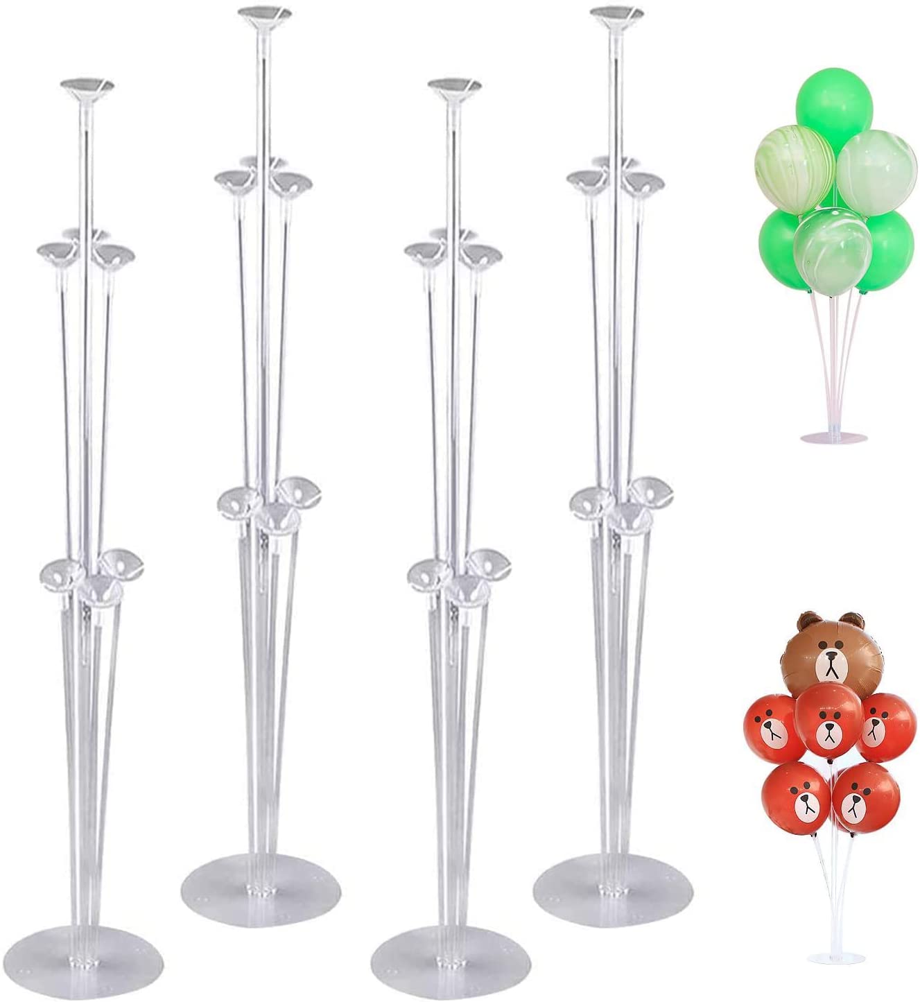 Balloon Stand Kit,Balloons Column Stand Reusable Clear Balloon Holder
