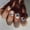 JP3094 [Glue model], variant on Chinese style short watercolor flower wearing nail naked powder retro nail art fake nail wholesale nails removable nail piece