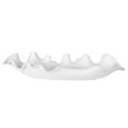 thumbnail image 4 of Uttermost Ruffled Coastal Earthenware Feathers Bowl in Matte White Glaze, 4 of 4