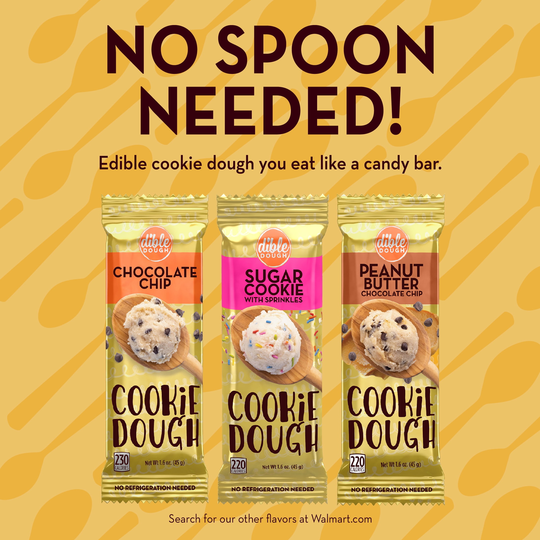 Dible Dough Chocolate Chip Edible Cookie Dough Bar