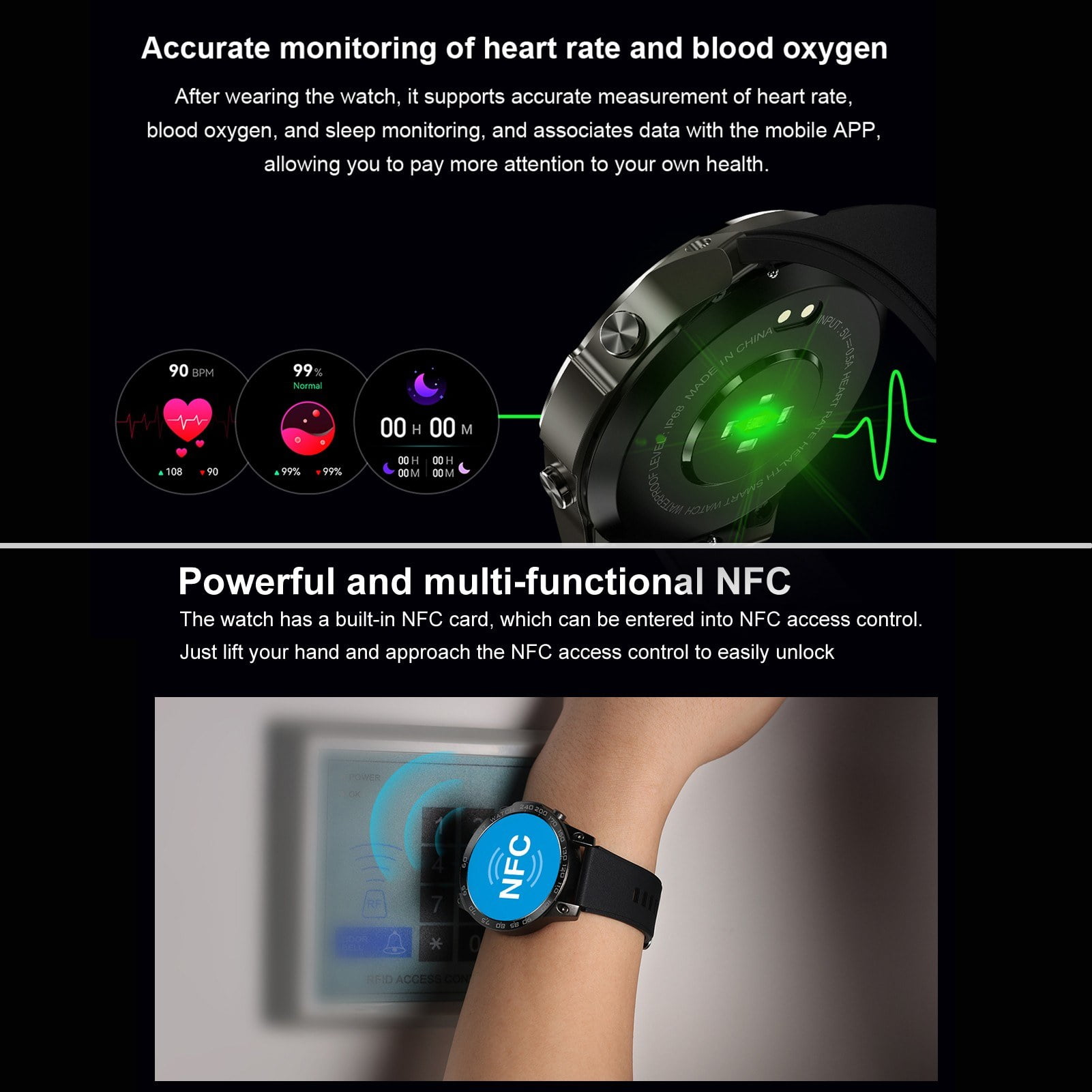 DM50 Smartwatch 1.43 Inch HD Touchscreen IP68 Waterproof Fitness Tracker