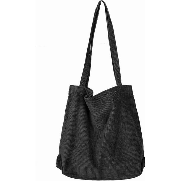 Corduroy Tote Bag, Women Corduroy Shoulder Bag Big Capacity Casual Handbags for Women, Beautiful Shopping Tote Bag with Pocket