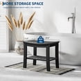 thumbnail image 3 of Towallmark HDPE Shower Bench With Storage Shelf, Waterproof Bath Seat Stool, Non Slip Design For Bathtub Spa, Indoor Outdoor Use, 3 of 8