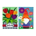 thumbnail image 2 of Evergreen Flag Seasonal Burlap Flag Bundle Set of 8 Flags With Clip and Stopper 12.5 x 18 Inches Whimsical Garden Flags for Year Round Style, 2 of 9