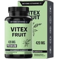 thumbnail image 1 of Beyond Vitamins | Vitex Fruit 420mg Con Raíz De Cúrcuma Capsulas (curcuminoides, Curcumina) Y Calcio | Vegano | Vitaminas Mujer / Hombre - 1 Cápsula Al Día, 2 Meses De Consumo, 1 of 6