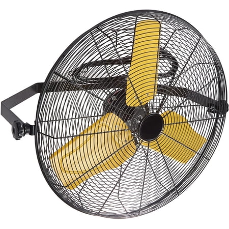 24 in. 2 Speeds Wall Fan with TEAO Enclosure Motor, Permanent Lubricated Ball Bearing