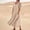 Khaki, variant on Uscallm Women Plus Size Summer Casual Maxi Dresses Round Neck Short Sleeve Loose Fit Boho Flowy Solid Vacation Beach Holiday Sundresses, Purple 4XL