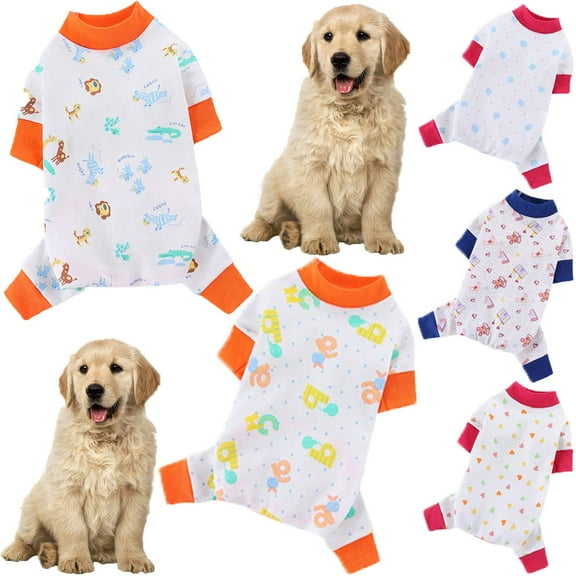 Meidiya Dog Pajamas Cute Puppy Clothes Pet Pjs Soft Onesie for Small Dogs