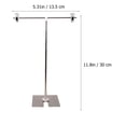 thumbnail image 2 of Miangastore 2 Pcs Support d'Affichage en Acier Inoxydable Clip en Forme de T Hauteur Réglable Support d'Affiche, 2 of 9