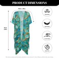 thumbnail image 6 of HELLHERO Lightweight Bathing Suit Cover Up for Beach Polyester Loose Long Kimono Swimsuit Cover Up Fish Scale Pattern, 6 of 6