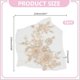 thumbnail image 2 of 2 apliques de encaje con flores doradas claras, bordados florales 3D, parches para coser con cuentas de perlas., 2 of 9